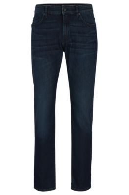 BOSS - Slim-fit jeans in blue comfort-stretch denim