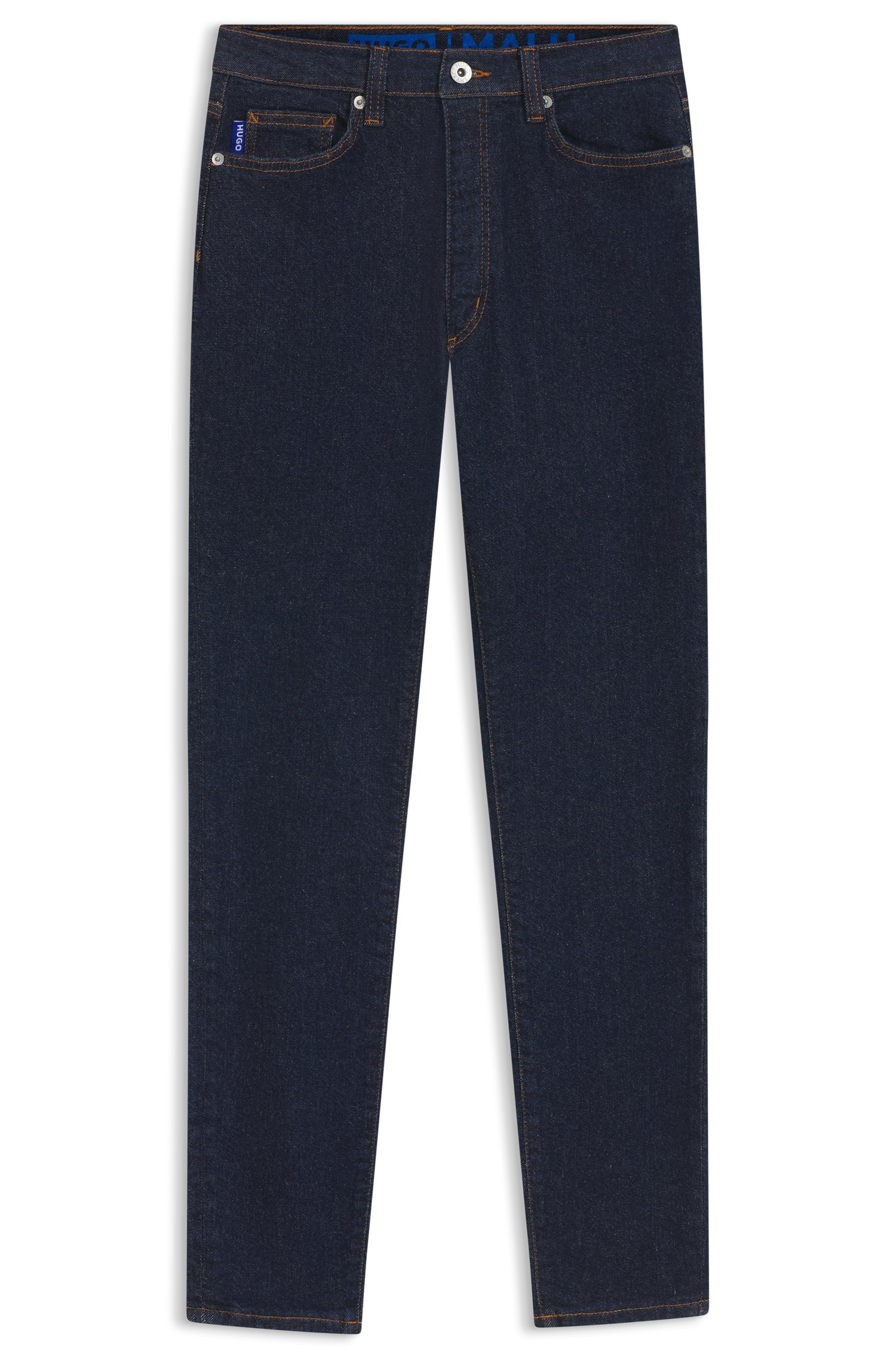 Hugo Skinny-fit jeans in dark-blue stretch denim dam