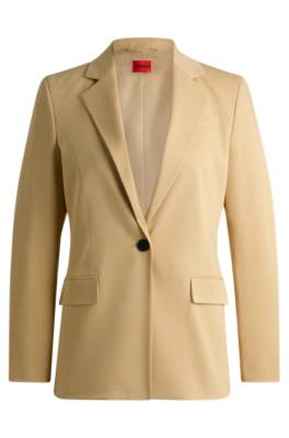 Regular-length jacket in stretch material