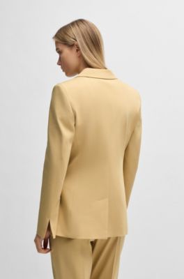 Regular-length jacket in stretch material, Light Beige
