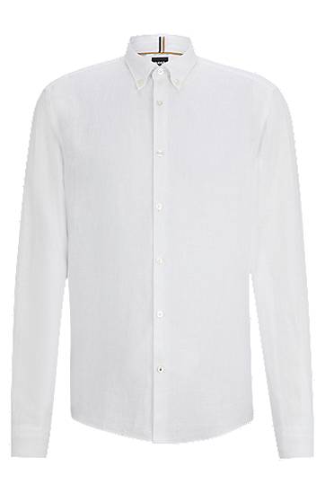 Hugo Boss P-hank-kent-c1 Slim Fit Shirt In White