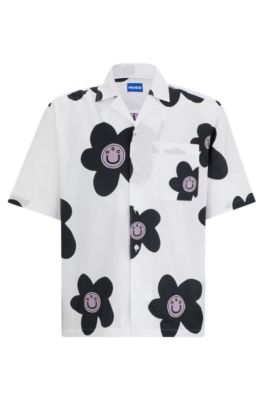Hugo Tshirt Allover Print Blue main image 1