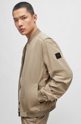 BOSS - はっ水ジャケット コットンエフェクト クリンクルファブリック 