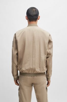 BOSS - はっ水ジャケット コットンエフェクト クリンクルファブリック 