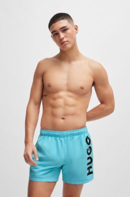 Hugo Shorts Graphic Logo Blue