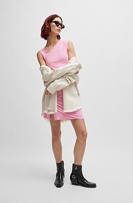 Hugo boss pink dress new arrivals