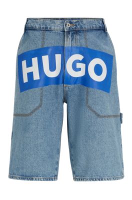 Blue hugo deals boss shorts