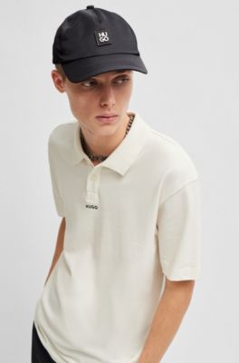HUGO - Waterproof-nylon cap with stacked logo badge