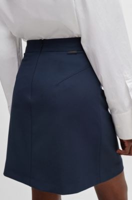 HUGO - レギュラーフィット Aラインスカート 