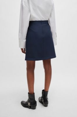 HUGO - レギュラーフィット Aラインスカート 