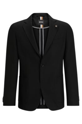 BOSS Slimfit jacket in linen with partial lining