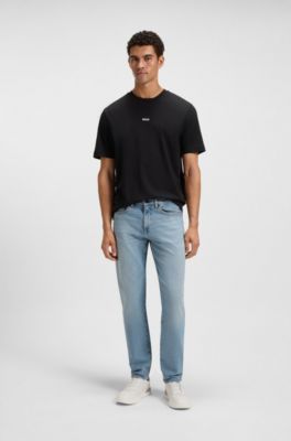 Maine regular-fit jeans van comfortabel blauw stretchdenim, Blauw