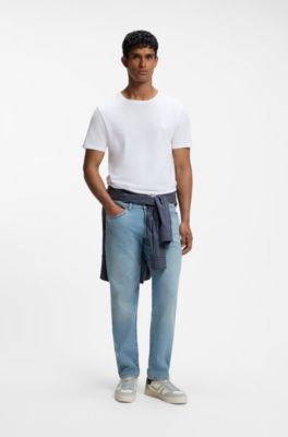 Maine regular-fit jeans in blue comfort-stretch denim, Blue