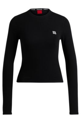 hugo-knitted-cotton-sweater-with-stacked-logo-embroidery