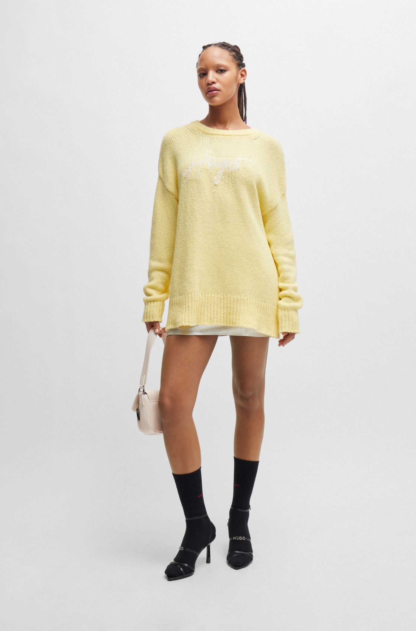 Hugo boss yellow clearance jumper