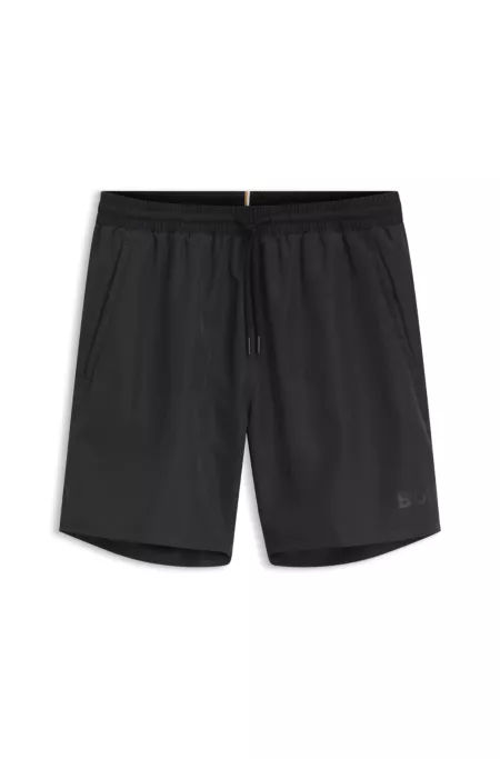 Short de bain à logo contrastant et liseré