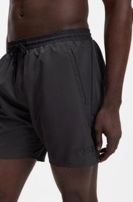 Logo swim shorts, Dark Grey