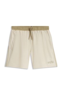 Logo swim shorts, Light Beige