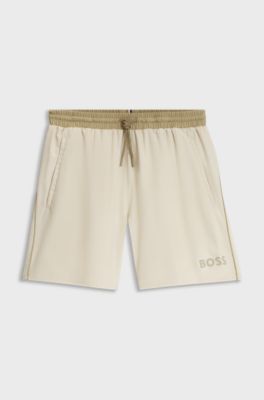 Logo swim shorts, Light Beige