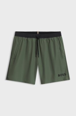 Logo swim shorts, Green