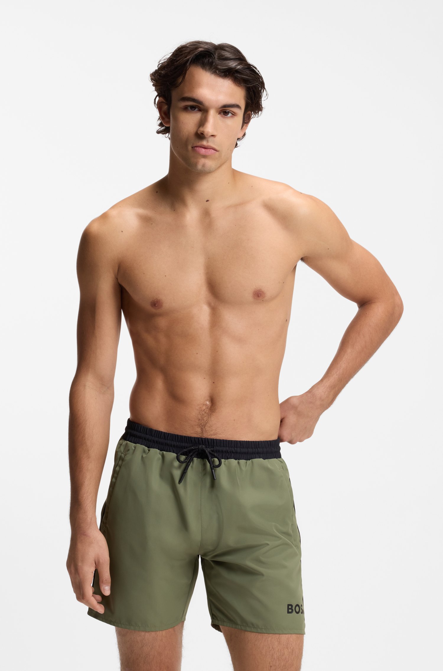 Boss Logo swim shorts herr