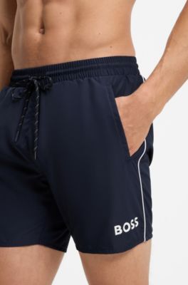 Logo-Badeshorts, Dunkelblau