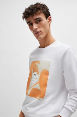 BOSS - コットンテリー リラックスフィット スウェットシャツ シーズン  