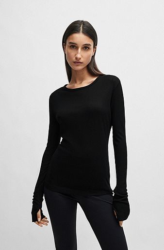 Rib Button Front Collar Sports Long-Sleeve Casual Home Spring Running Yoga  Shirts - China Yoga and Gym price