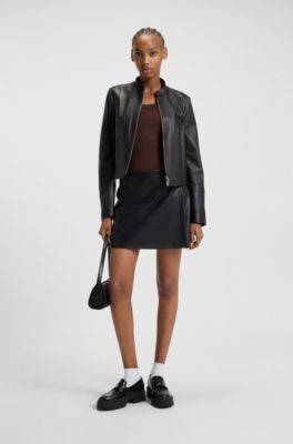 Top sem mangas em mistura de algod&atilde;o com log&oacute;tipo sobreposto bordado, Dark Brown