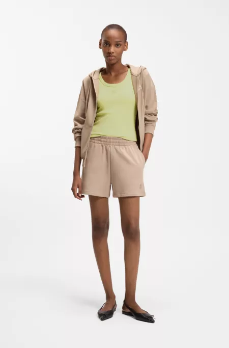 Débardeur en coton mélangé avec logo brodé revisité