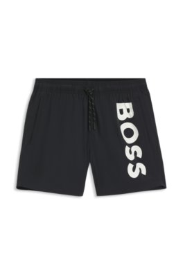 Boss Quick-drying swim shorts with printed logo herr – bild 3
