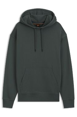 Cotton-terry hoodie with logo print