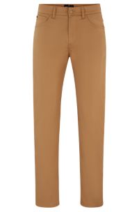 BOSS - Regular-Fit Jeans aus satiniertem Stretch-Denim