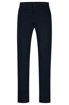 BOSS - Regular-Fit Jeans aus satiniertem Stretch-Denim 