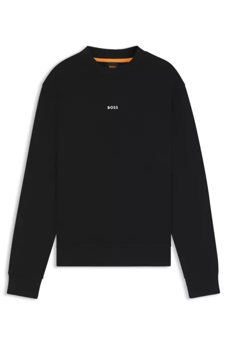 Cotton-terry sweatshirt with logo print