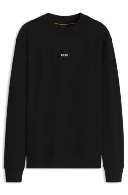 Boss Cotton-terry sweatshirt with logo print herr – bild 4