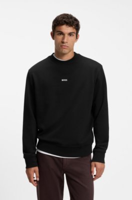 Cotton-terry sweatshirt with logo print