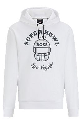 BOSS BOSS x NFL cotton blend hoodie with metallic print