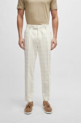 BOSS - Karierter Slim-Fit Zweiteiler 