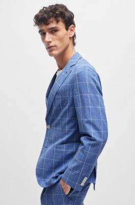 BOSS - Karierter Slim-Fit Zweiteiler 