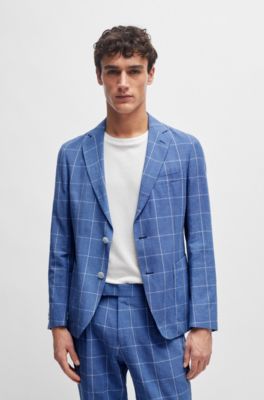 BOSS - Karierter Slim-Fit Zweiteiler 