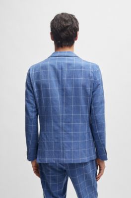 BOSS - Karierter Slim-Fit Zweiteiler 