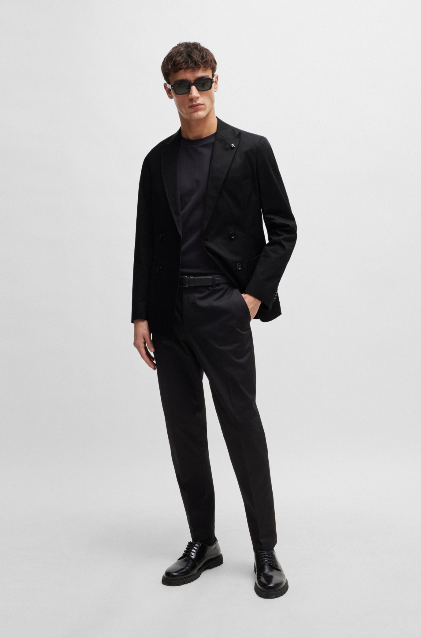 Hugo boss double breasted shop suit