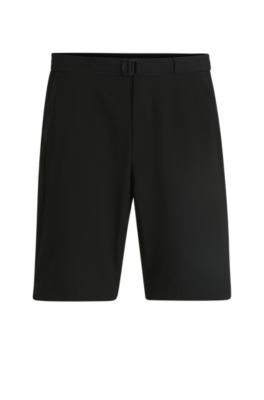 BOSS - Shorts De Tejido Repelente Al Agua Fácil De Planchar - Negro