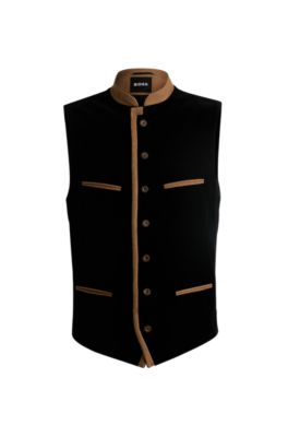 BOSS Gilet BOSS Menswear Trachten en velours de coton