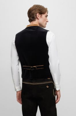 BOSS Gilet BOSS Menswear Trachten en velours de coton