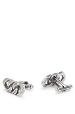 hugo boss cufflinks and tie pin set