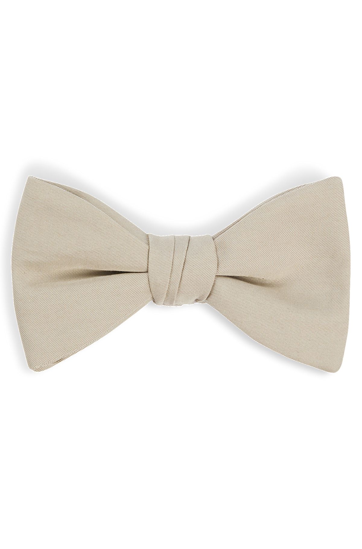 Bow tie in cotton jacquard, Light Grey
