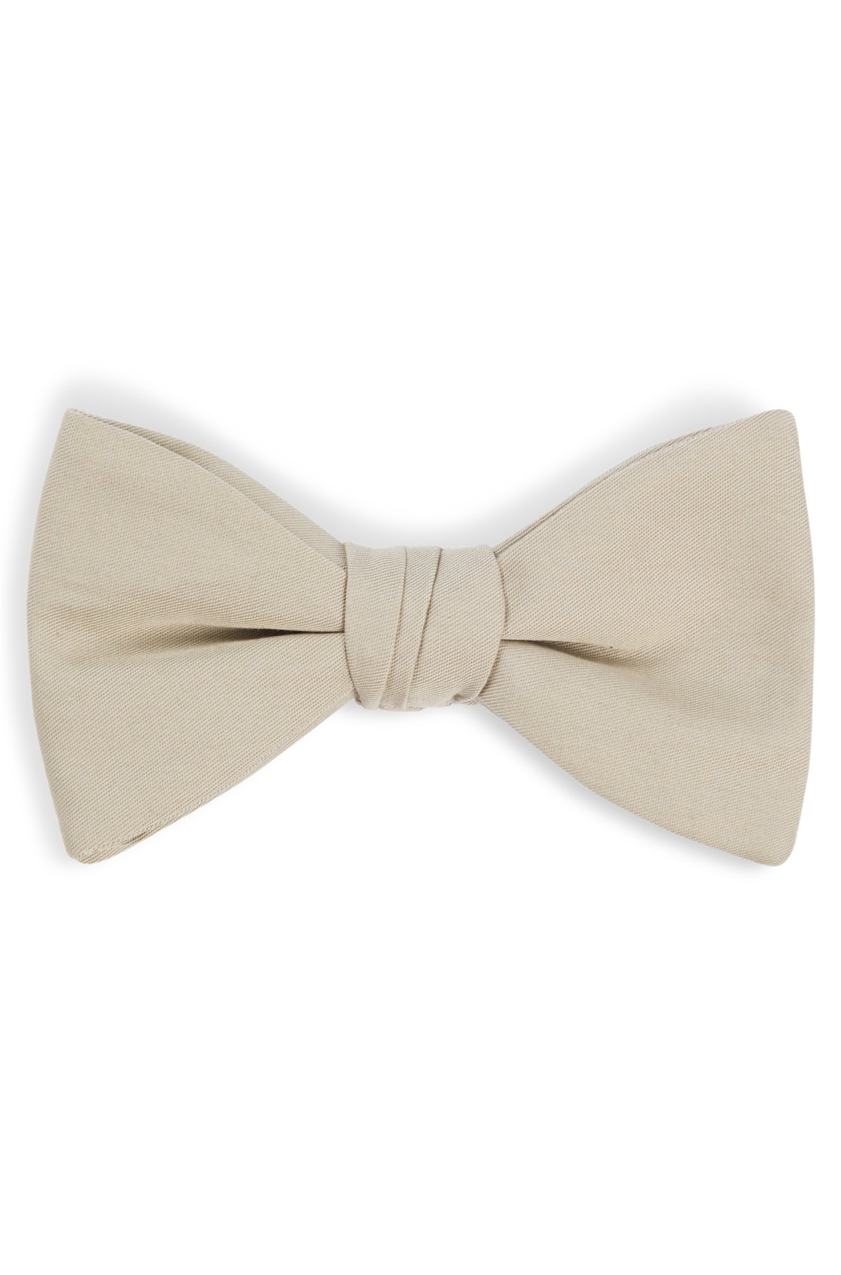 Bow tie in cotton jacquard, Light Grey