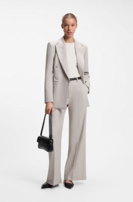 Slim-fit T-shirt in cotton, modal and stretch, White